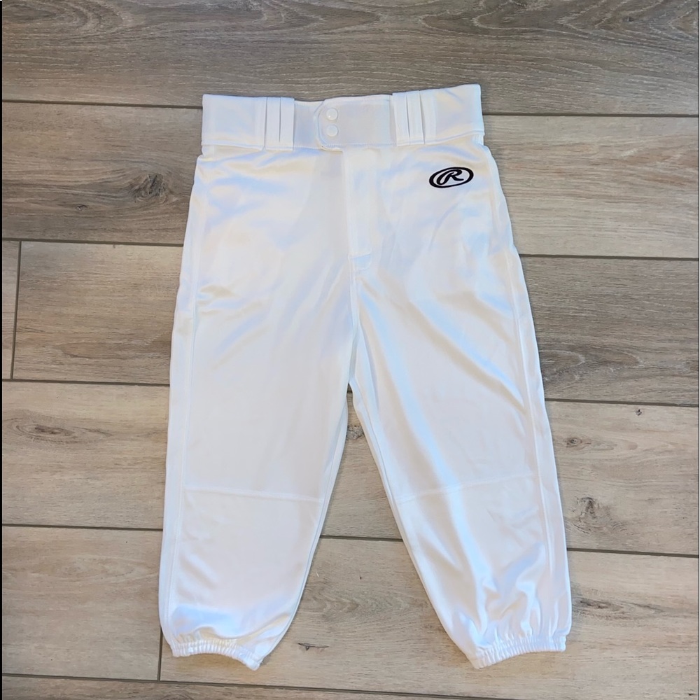 Rawlings Youth Knicker Premium Baseball Pants. Knee high/Zip Fly/Belted waist.